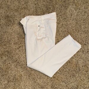 Women's WHITE denim SO SLIMMING GF SLIM LEG ANKLE Jeans - Chico's size 00R/U.S.2